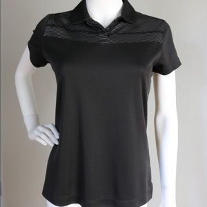 Set of 2 women’s Small Dri-Fit golf polos, black